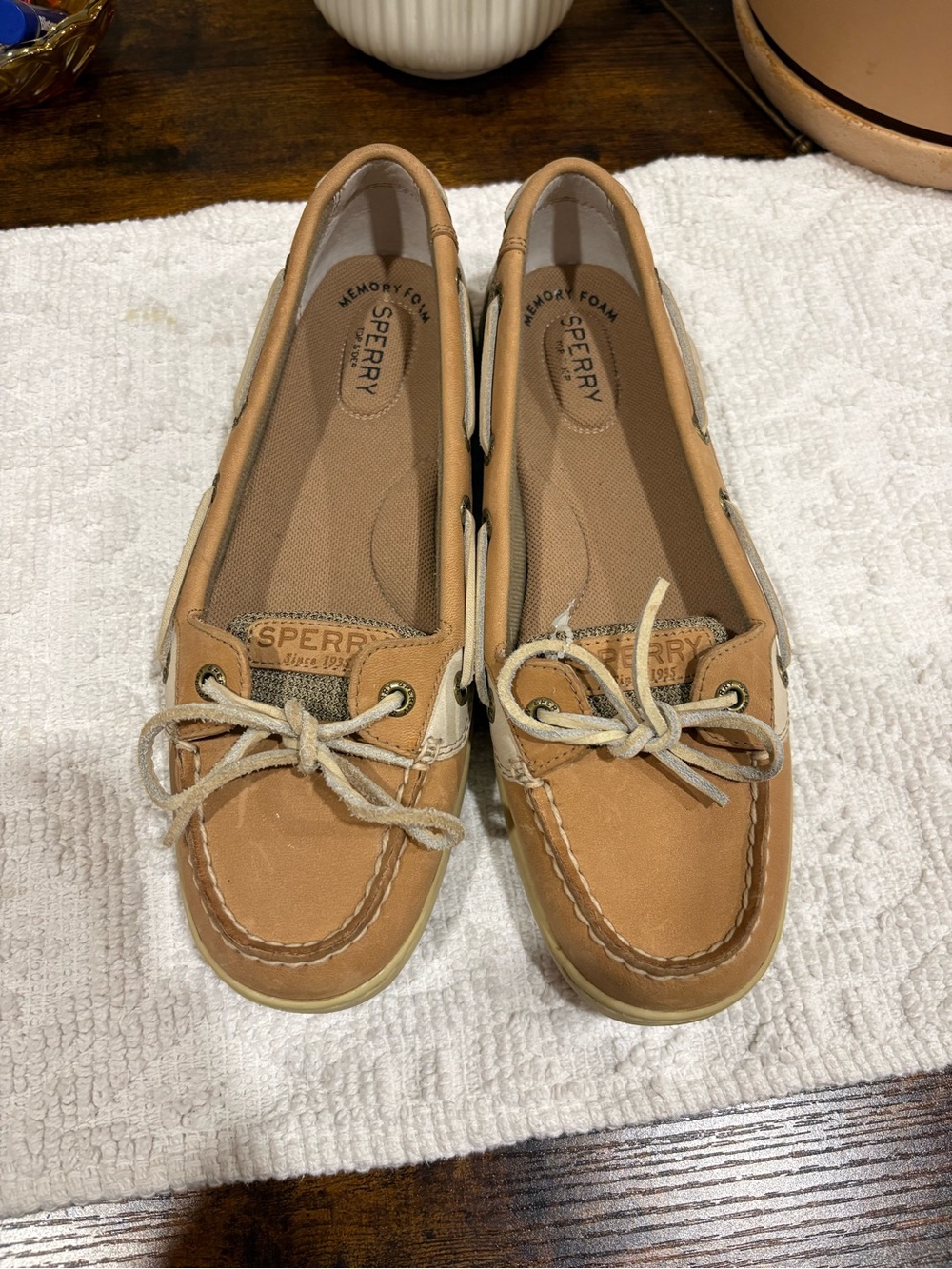 Timberland Women's Tan & Cream Boat Loafers